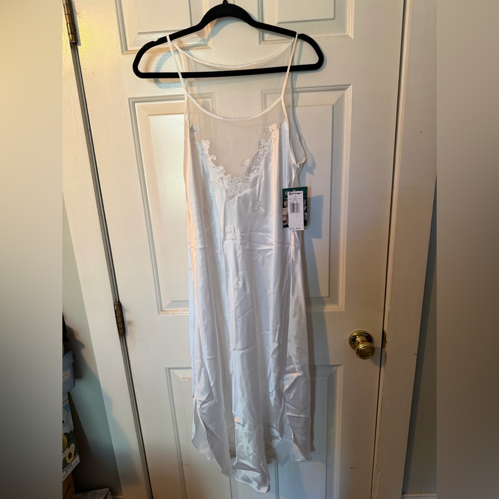 Elegant White Lace Slip Dress